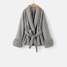 Women's Faux-Fur Lace-Up Coat