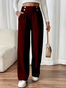 Elegant Straight-Leg Office Pants