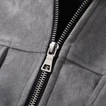 Men’s Loose-Fit Suede Jacket