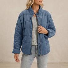 Women's Lightweight Quilted Jacket in Light Blue