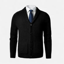 Men’s Button-Up Premium Wool Cardigan – Classic Slim Fit Style
