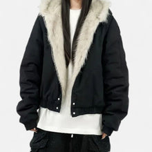 Women's Hooded Coat Fur Collar Vintage Style