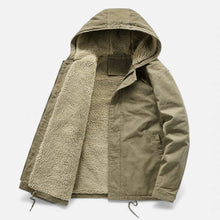 Men’s Lamb Fleece Hooded Winter Coat