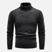 Men’s Knitted Turtleneck Sweater – Thick Winter Warmth