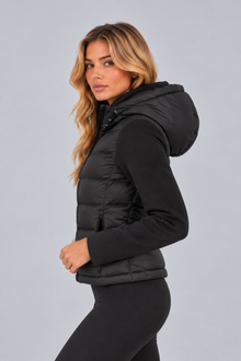 Women’s Hooded Puffer Jacket – Quilted Zip Up Winter Coat