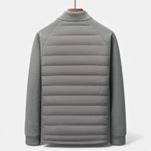Men’s Quilted Down Jacket with Stand-Up Collar