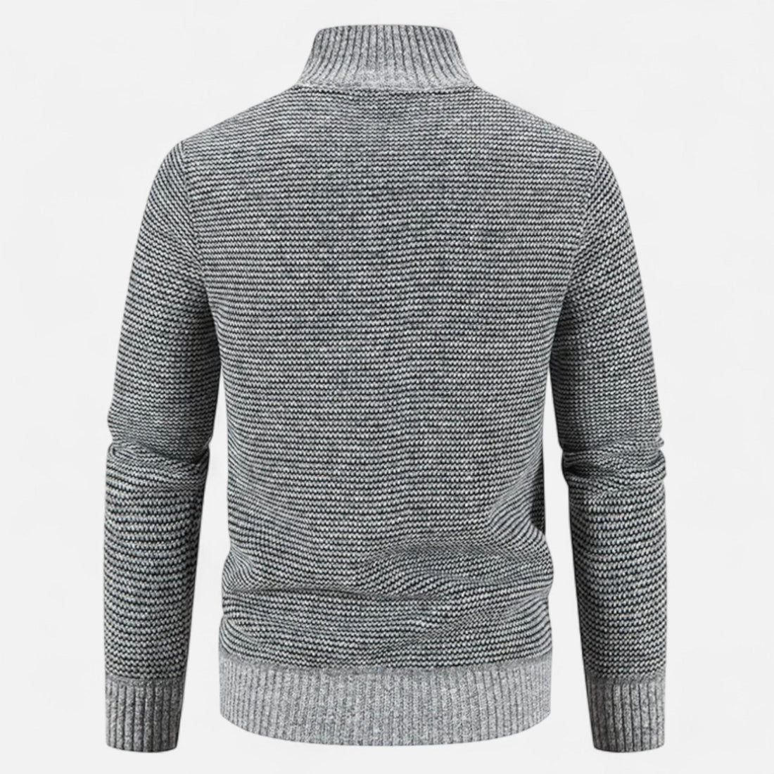 Men’s Fleece Stand-Collar Patchwork Jacket