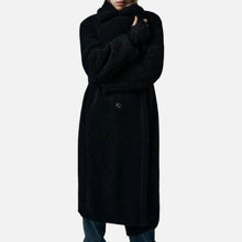 Women’s Long Double-Breasted Teddy Coat