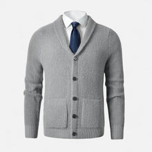 Men’s Button-Up Premium Wool Cardigan – Classic Slim Fit Style