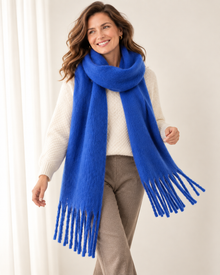Women's Cashmere Blend Scarf – Soft Warm Winter Scarf