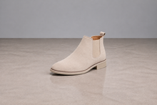 Men's Chelsea Boots – Faux Leather Pull-On Ankle Boots with Elastic Side Panels
