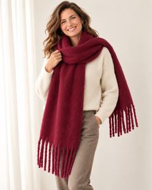 Women's Cashmere Blend Scarf – Soft Warm Winter Scarf