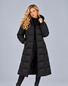 Women’s Faux Fur Hood Parka Coat – Padded Winter Parka