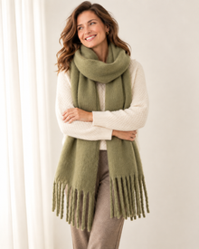 Women's Cashmere Blend Scarf – Soft Warm Winter Scarf