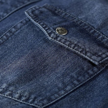 Men’s Loose-Fit Denim Shirt for Autumn/Winter