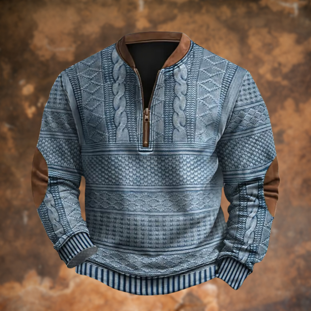Men's Knitted Sweater – Warm Winter Jumper