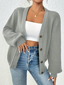 Women's Relaxed Button Front Cardigan – image 2