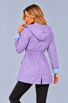 Women’s Hooded Rain Jacket – Water Resistant Lightweight Coat