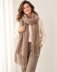 Women's Cashmere Blend Scarf – Soft Warm Winter Scarf