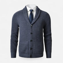 Men’s Button-Up Premium Wool Cardigan – Classic Slim Fit Style