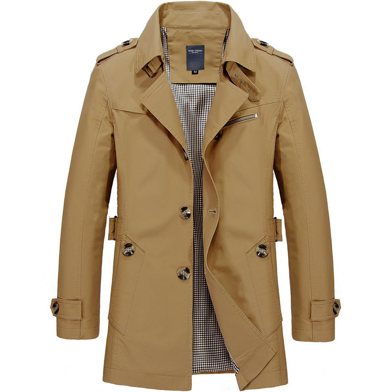 Men's Lightweight Trench Coat – Windproof