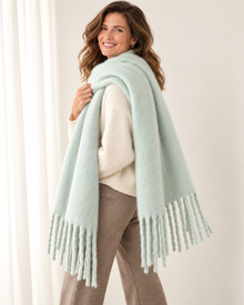 Women's Cashmere Blend Scarf – Soft Warm Winter Scarf