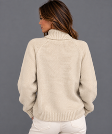 Women's Embroidered Christmas Tree Jumper | High Neck Knit