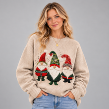 Women's Christmas Jumper – Festive Gnome Design