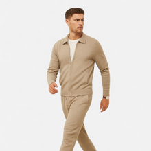 Men’s Wool-Cashmere Zip Business Sweater