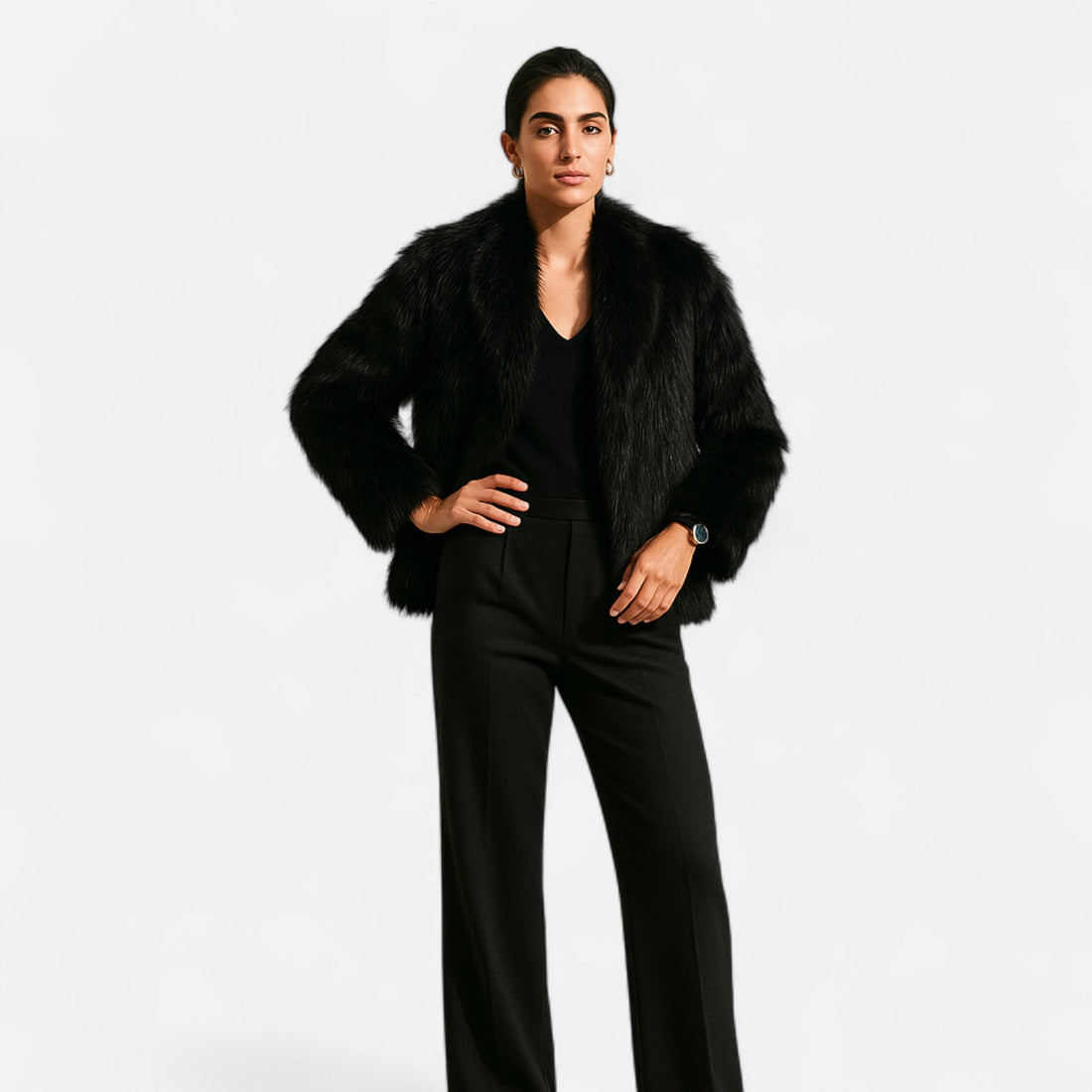 Women’s Plush Faux Fur Winter Coat