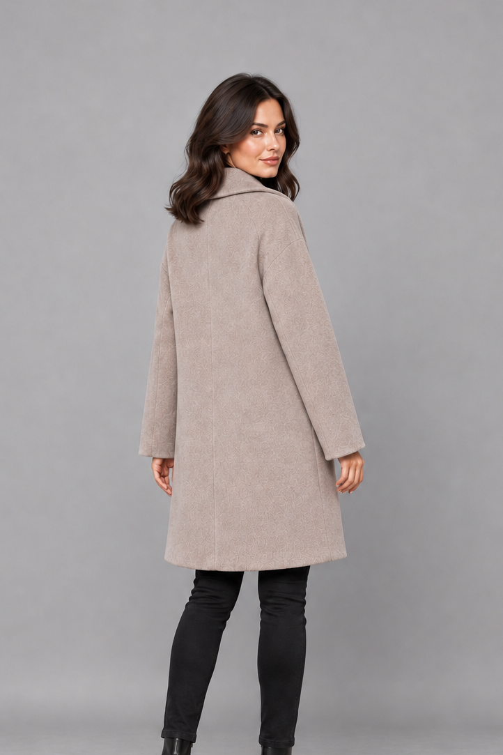 Women's Windproof Longline Coat – Relaxed Fit, Autumn & Winter