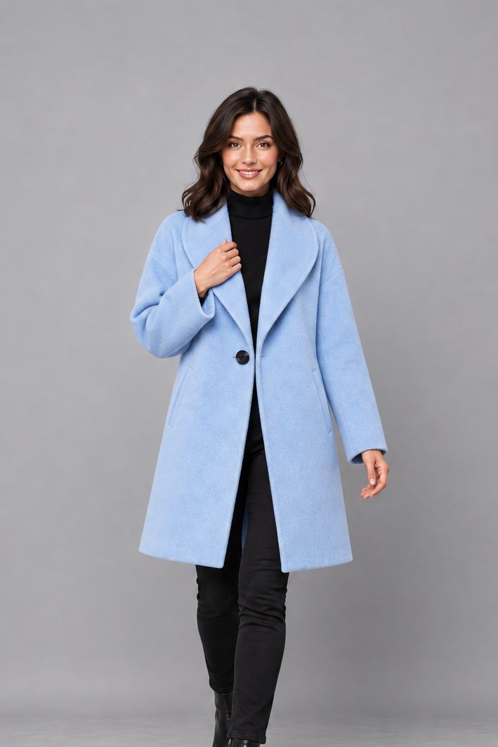 Women's Windproof Longline Coat – Relaxed Fit, Autumn & Winter