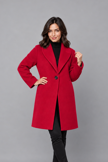 Women's Windproof Longline Coat – Relaxed Fit, Autumn & Winter