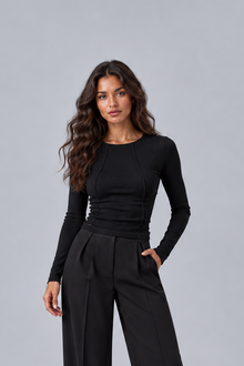 Women's Ribbed Long Sleeve Top