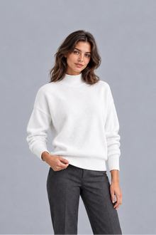 Women's Knitted Roll Neck Jumper | Classic Turtleneck