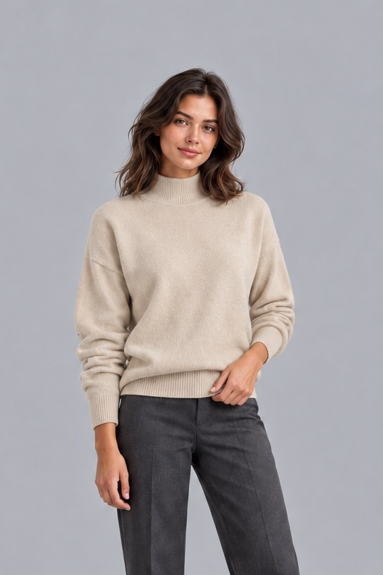 Women's Knitted Roll Neck Jumper | Classic Turtleneck