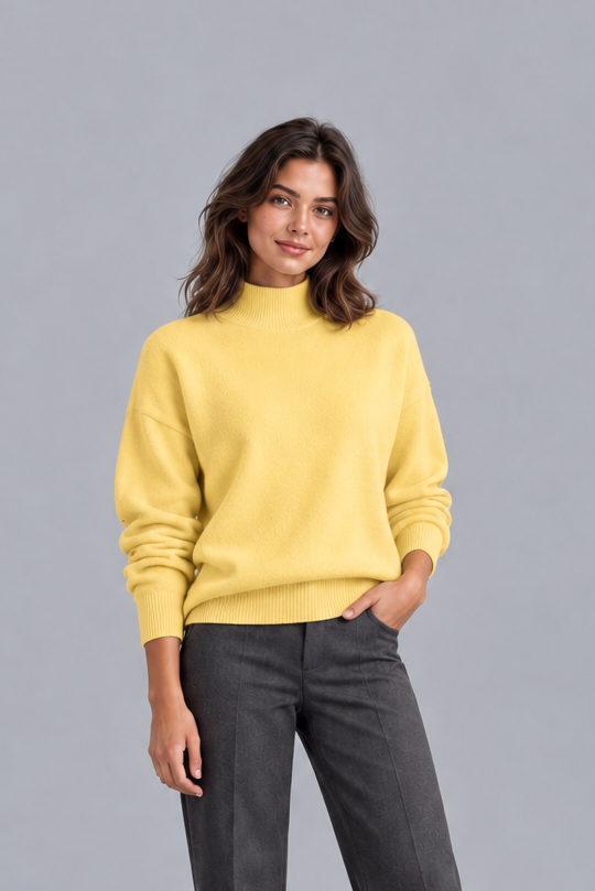 Women's Knitted Roll Neck Jumper | Classic Turtleneck