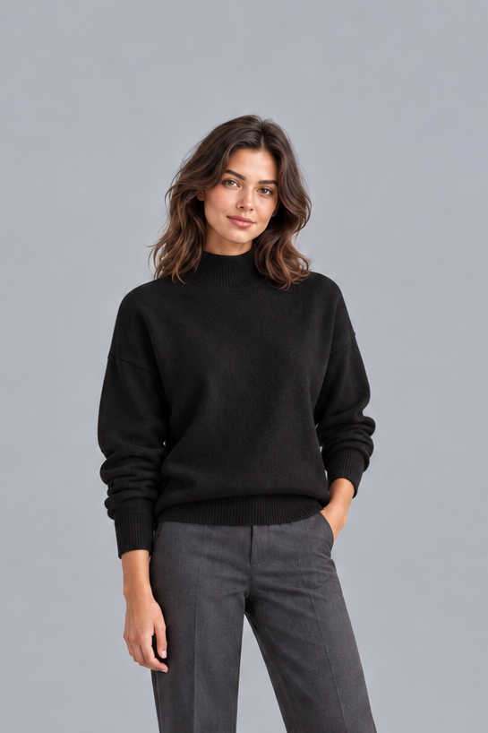 Women's Knitted Roll Neck Jumper | Classic Turtleneck