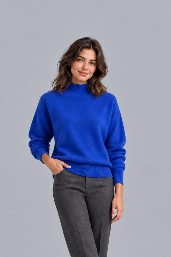 Women's Knitted Roll Neck Jumper | Classic Turtleneck