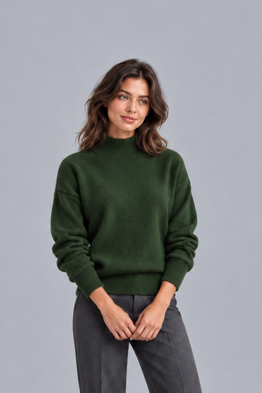Women's Knitted Roll Neck Jumper | Classic Turtleneck