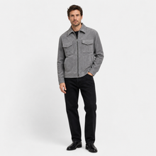 Men’s Loose-Fit Suede Jacket