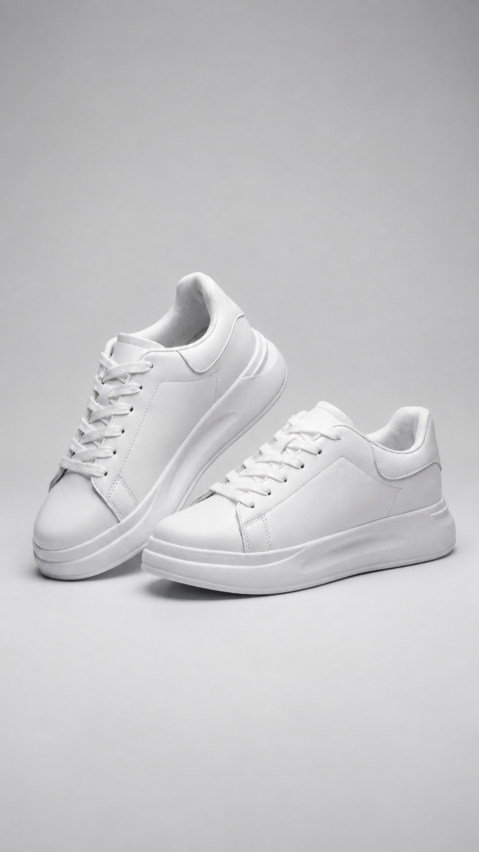Women's White Cushioned Trainers – image 1