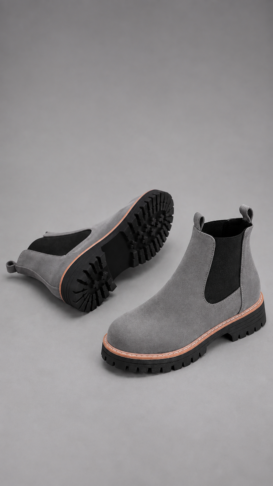 Women's Faux Suede Block Heel Ankle Boots – image 1