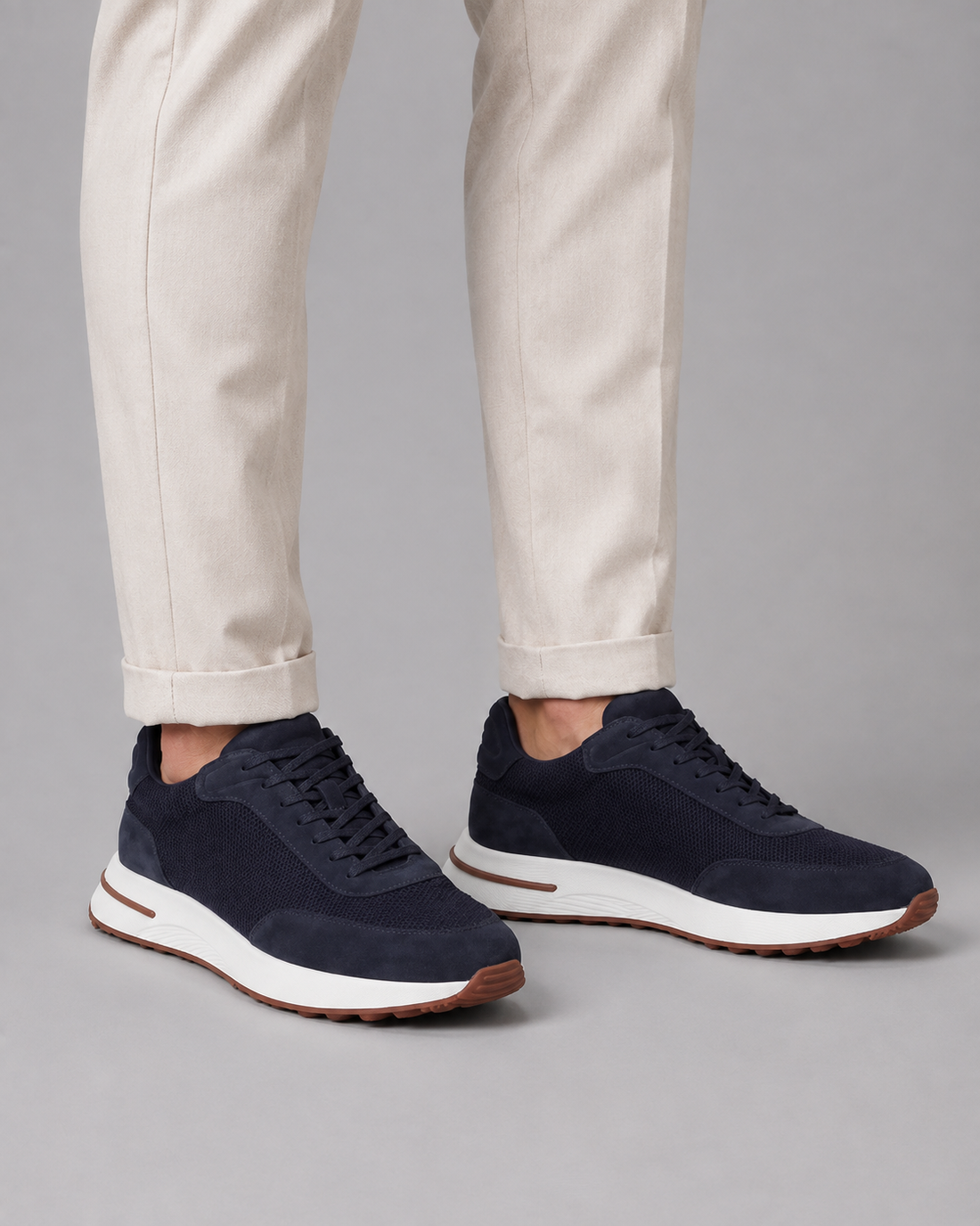 Men's Lightweight Faux Suede Trainers – image 3