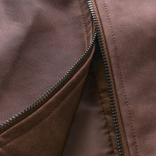 Men's Faux Leather Biker Jacket – Moto Style, Zip Cuffs, Fitted