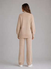 Women's Roll Neck Knitted Lounge Set – image 2