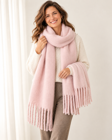 Women's Cashmere Blend Scarf – Soft Warm Winter Scarf
