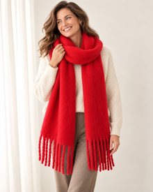 Women's Cashmere Blend Scarf – Soft Warm Winter Scarf