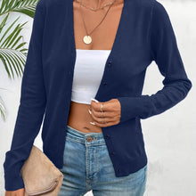 Women's V Neck Cardigan – Button Front Knit