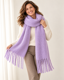 Women's Cashmere Blend Scarf – Soft Warm Winter Scarf